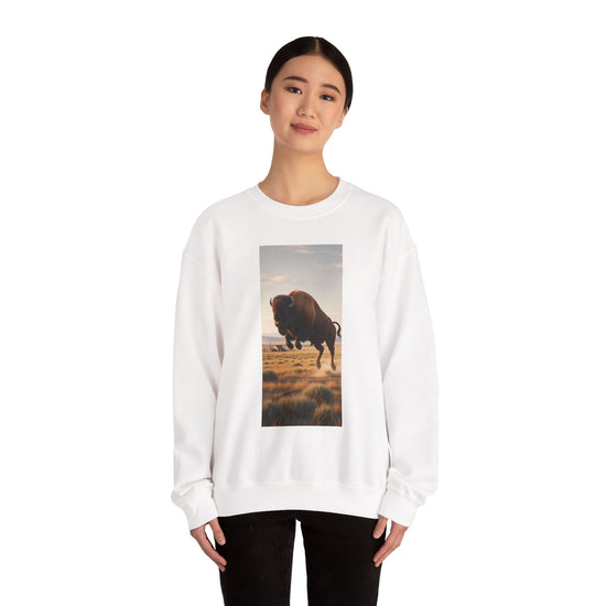 Buffalo Soul Classic Art Crewneck Sweatshirt — Personalized Fan Pullover