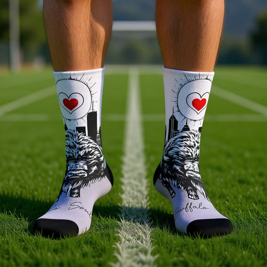 716 Cityscape Recycled Socks — Eco Crew Socks