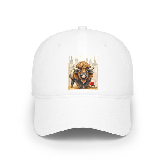 Buffalo Bison Football Cap — Low Profile Cotton Twill Hat